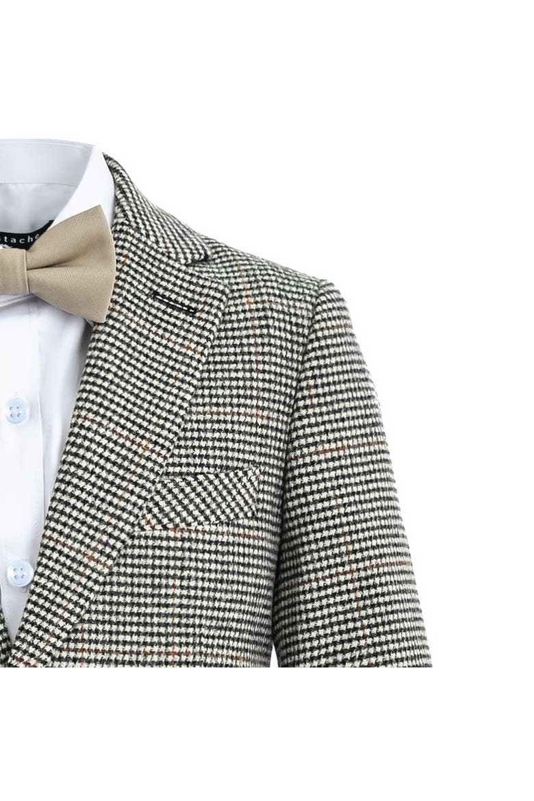 Checkered Blazer and Trousers Set, Alternate, color, Beige