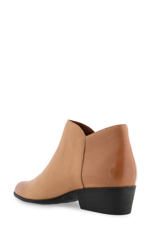 Aerosoles Collaroy Side Zip Bootie In Brown