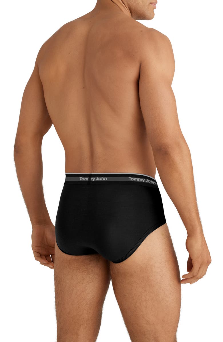 Tommy John 3-Pack Comfort Micro Briefs, Alternate, color, Black Turbulence Monument