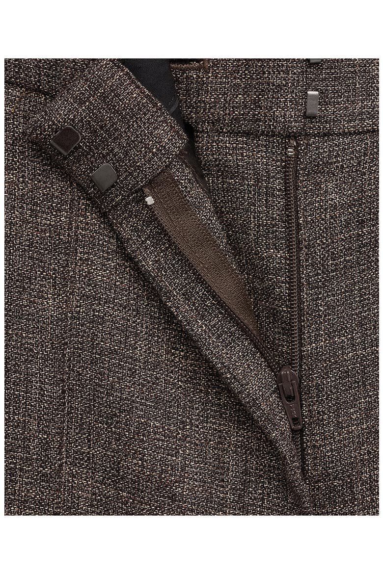 Flecked Suit Pants, Alternate, color, CHOCOLATE