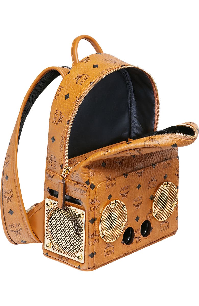 MCM x Wizpak Visetos Sound System Backpack, Alternate, color,