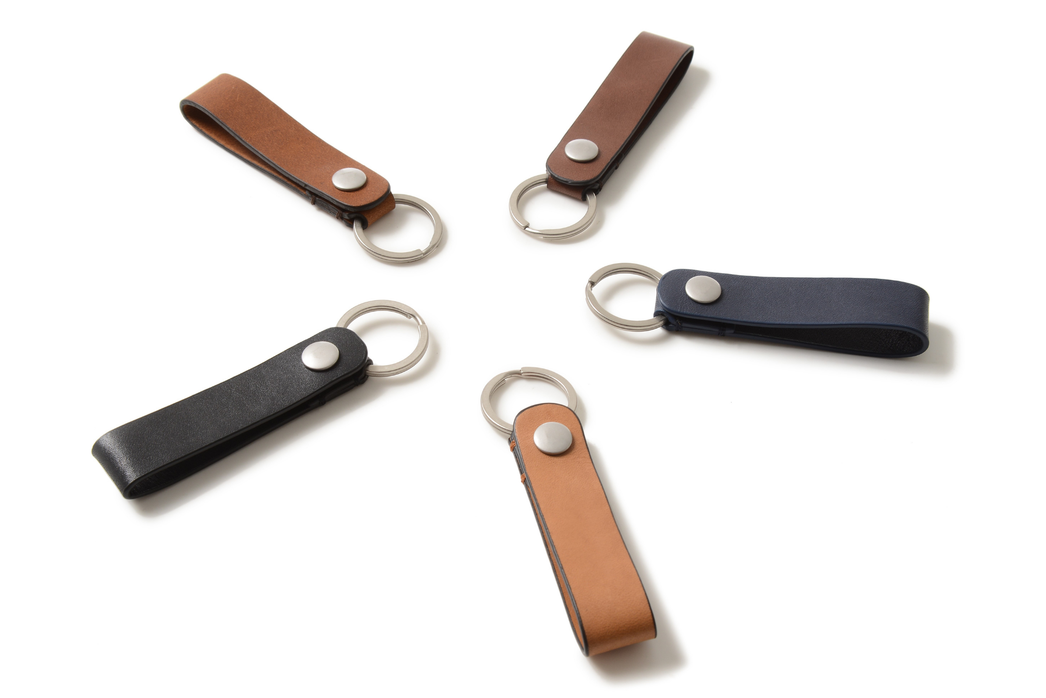 Arthur Leather Key Chain, Alternate, color, Black