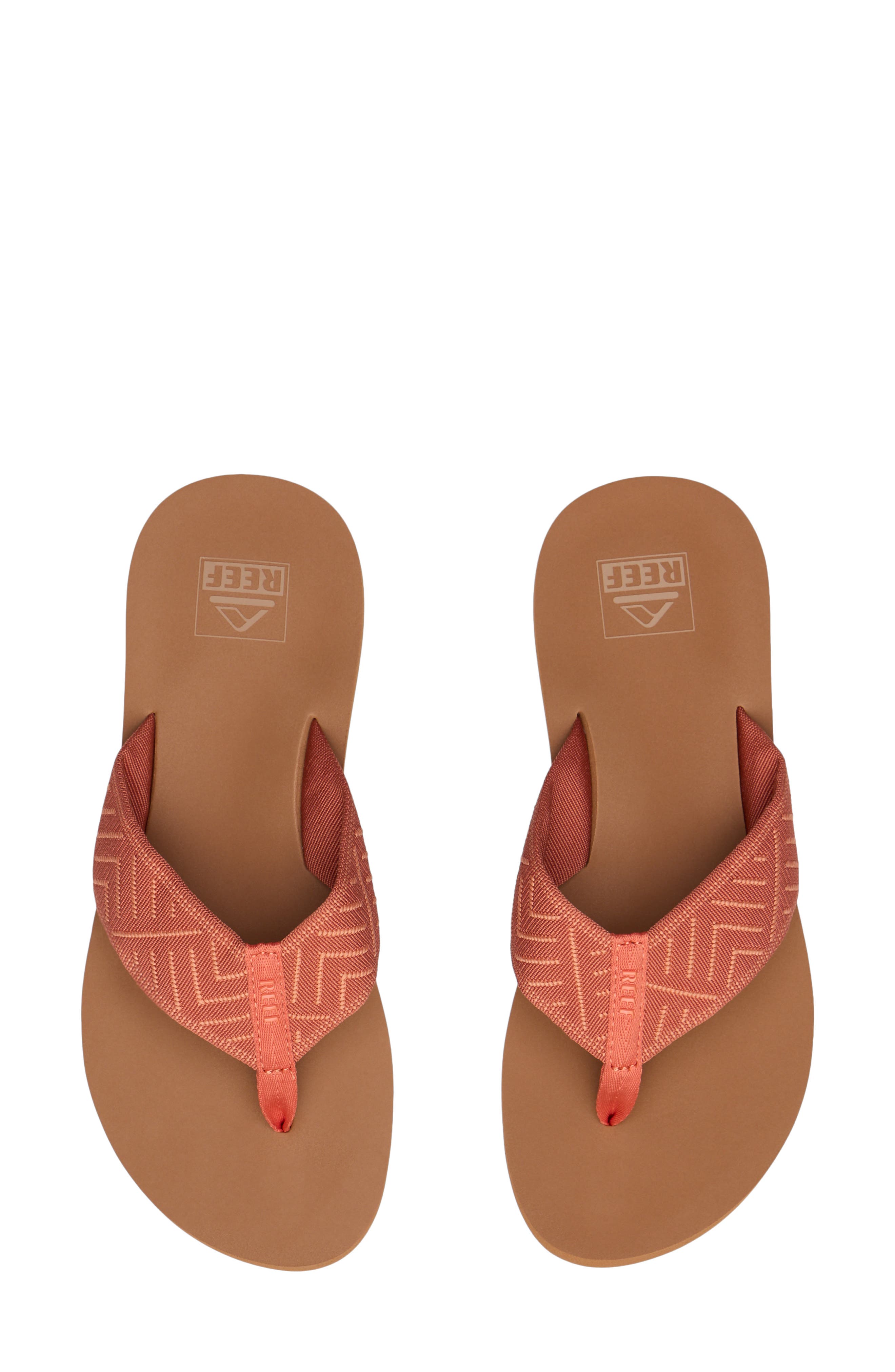 Spring Woven Flip Flop, Alternate, color, BURNT ORANGE