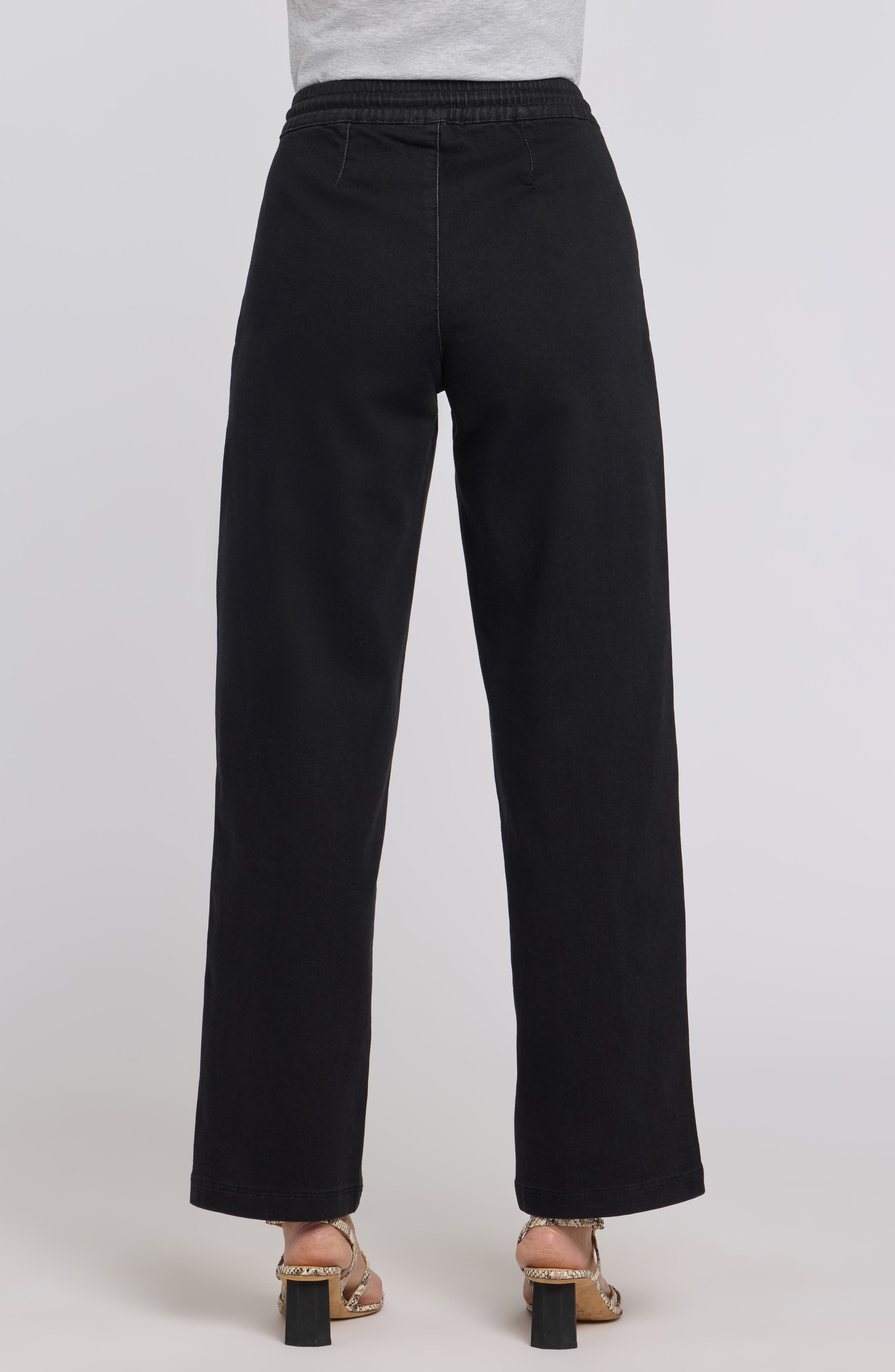 Relaxed Drawstring Wide Leg Jeans - image 2