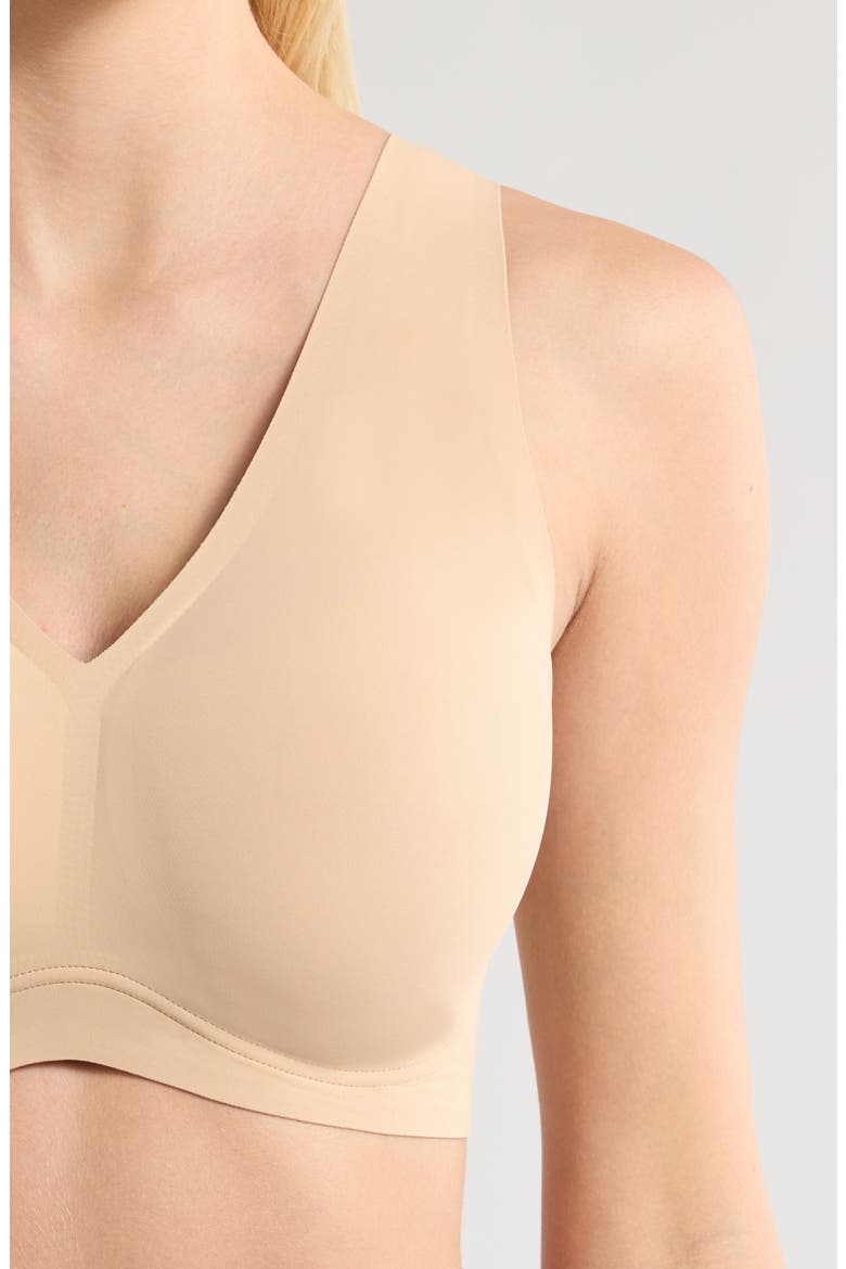 True Body Lift Full V-Neck Bralette, Alternate, color, DESERT