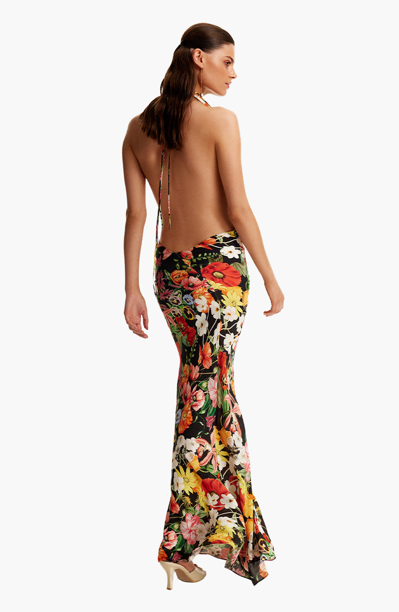 Luna B Wolf SIREN DRESS, Alternate, color, Printed Black