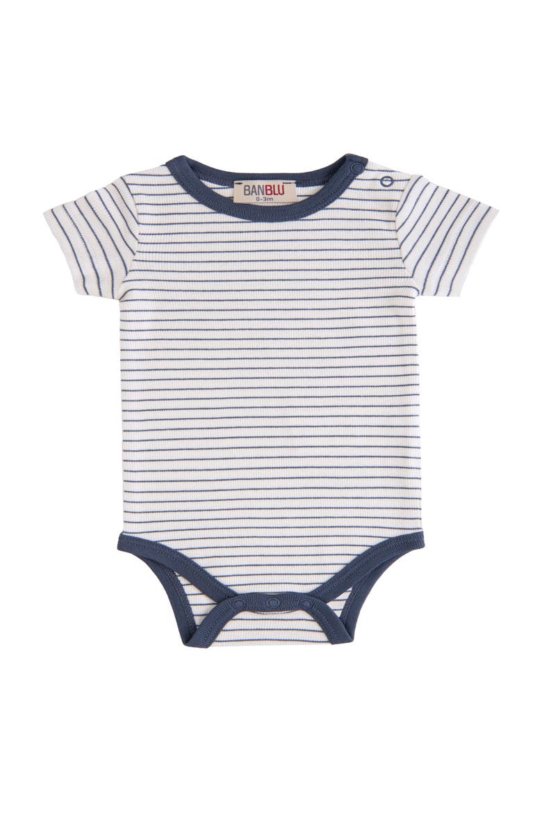 Striped Modal Bodysuit, Main, color, Navy