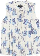 rag & bone Arden Floral Tie Neck Blouse
