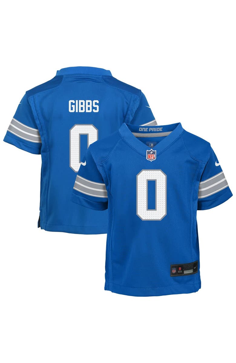 Nike Infant Nike Jahmyr Gibbs Blue Detroit Lions Team Player Game Jersey, Alternate, color,