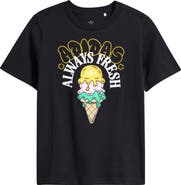 adidas Originals Kids' Ice Cream Graphic Cotton T-Shirt