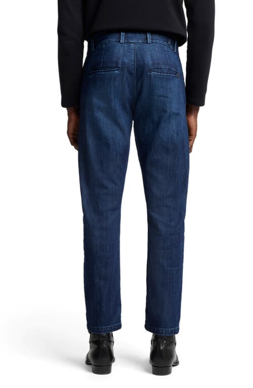 7 For All Mankind Airweft Slim Straight Fit Denim Chinos In Rialto Blue In Blue
