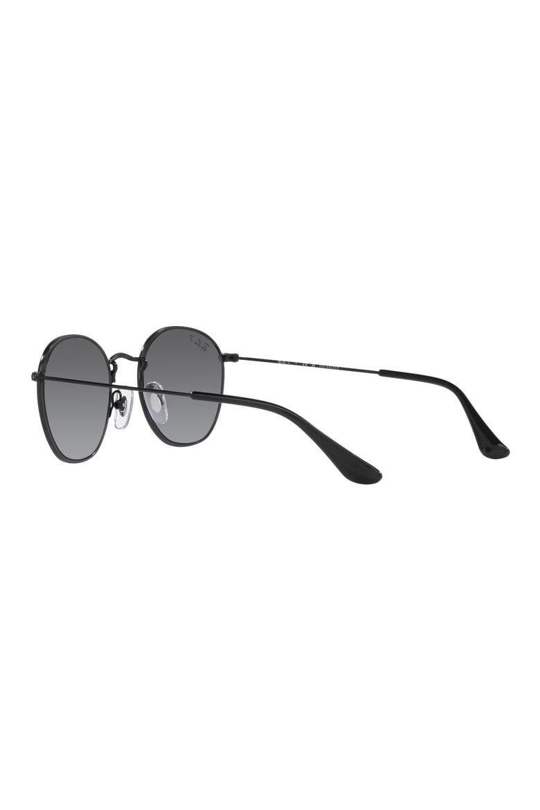 Kids' Rob Junior 48mm Round Sunglasses, Alternate, color, BLACK