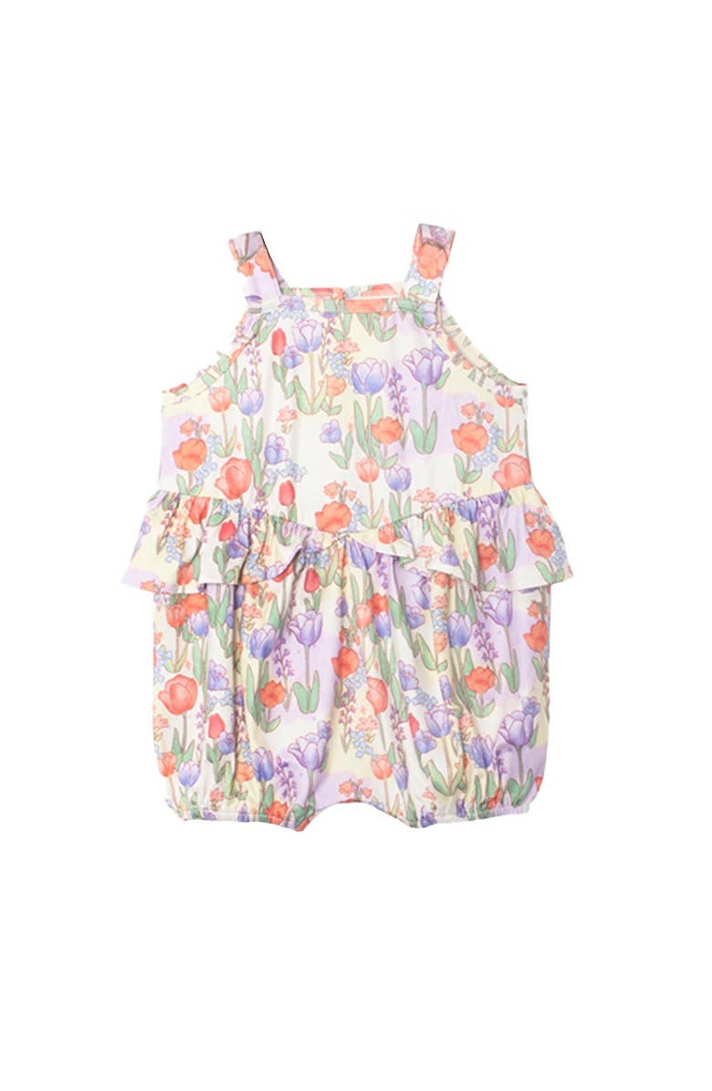Mabel + Honey Tulip Twirl Tank Romper, Main, color, Purple