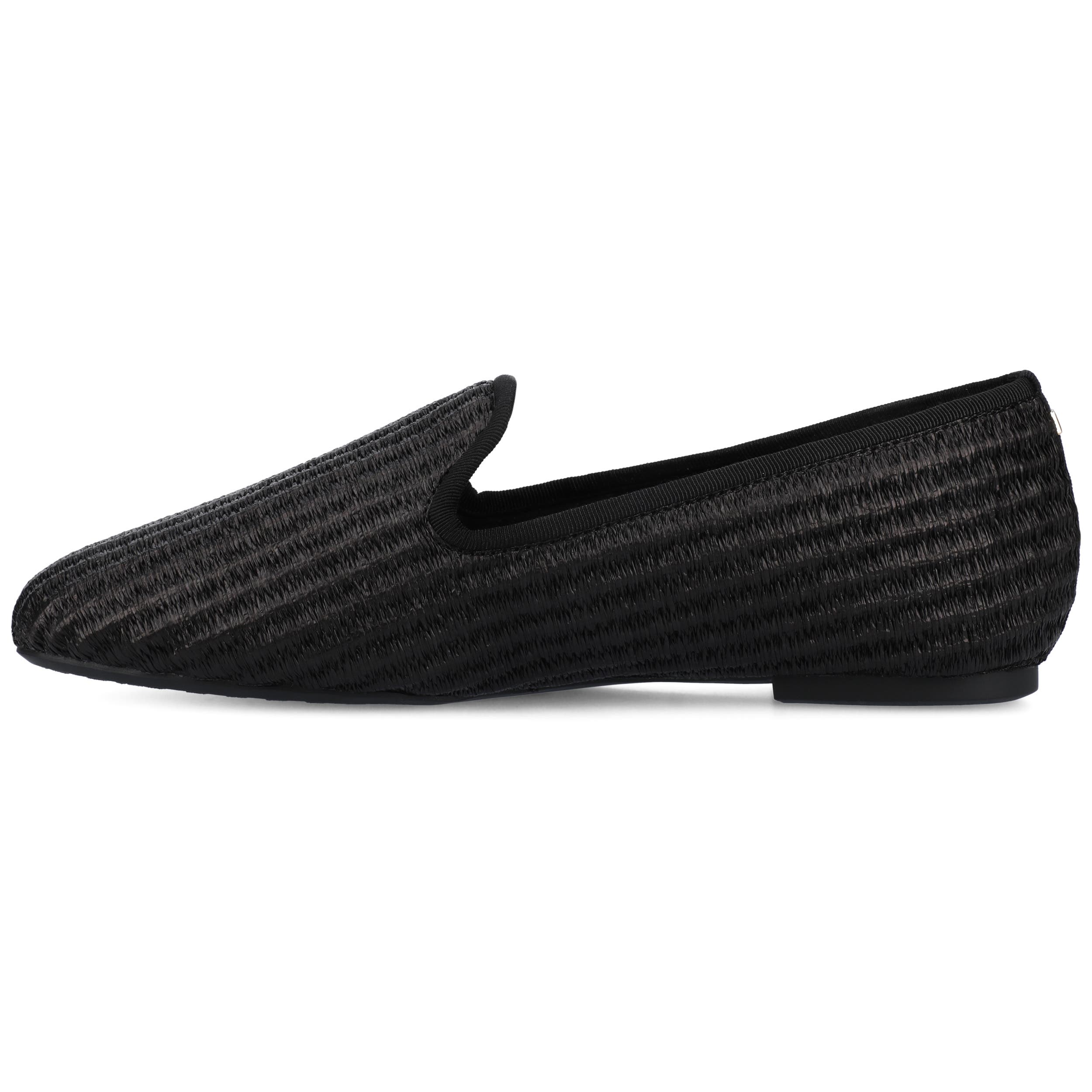 Birdies The Starling Loafer Raffia, Alternate, color, Black Raffia