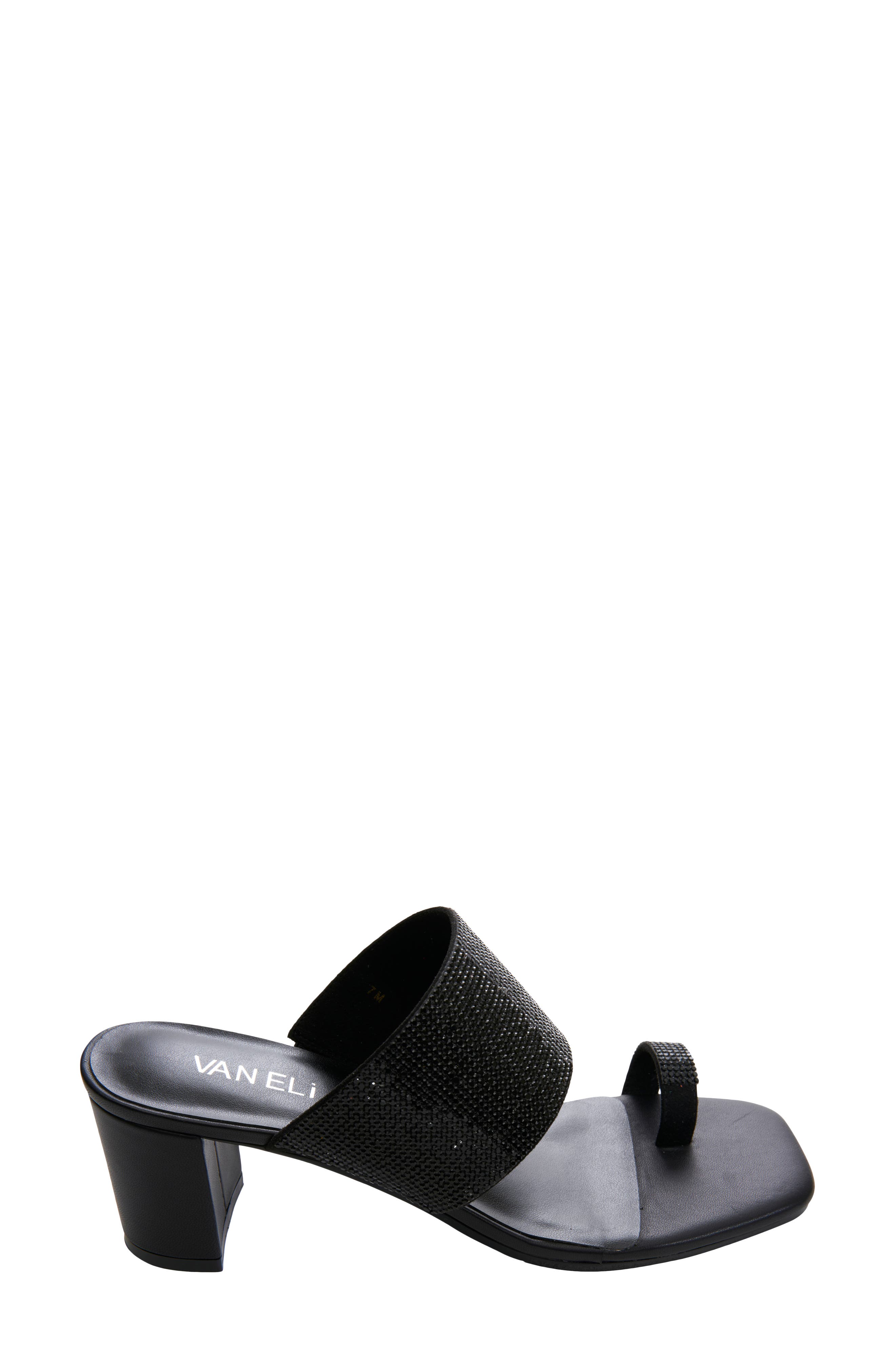 VANELi Moos Rhinestone Toe Loop Sandal, Alternate, color, 