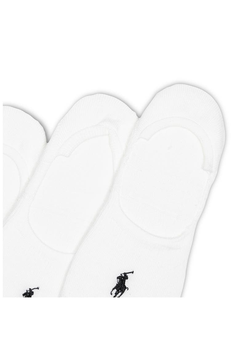 3-Pack No-Show Socks, Alternate, color, WHITE/ BLACK