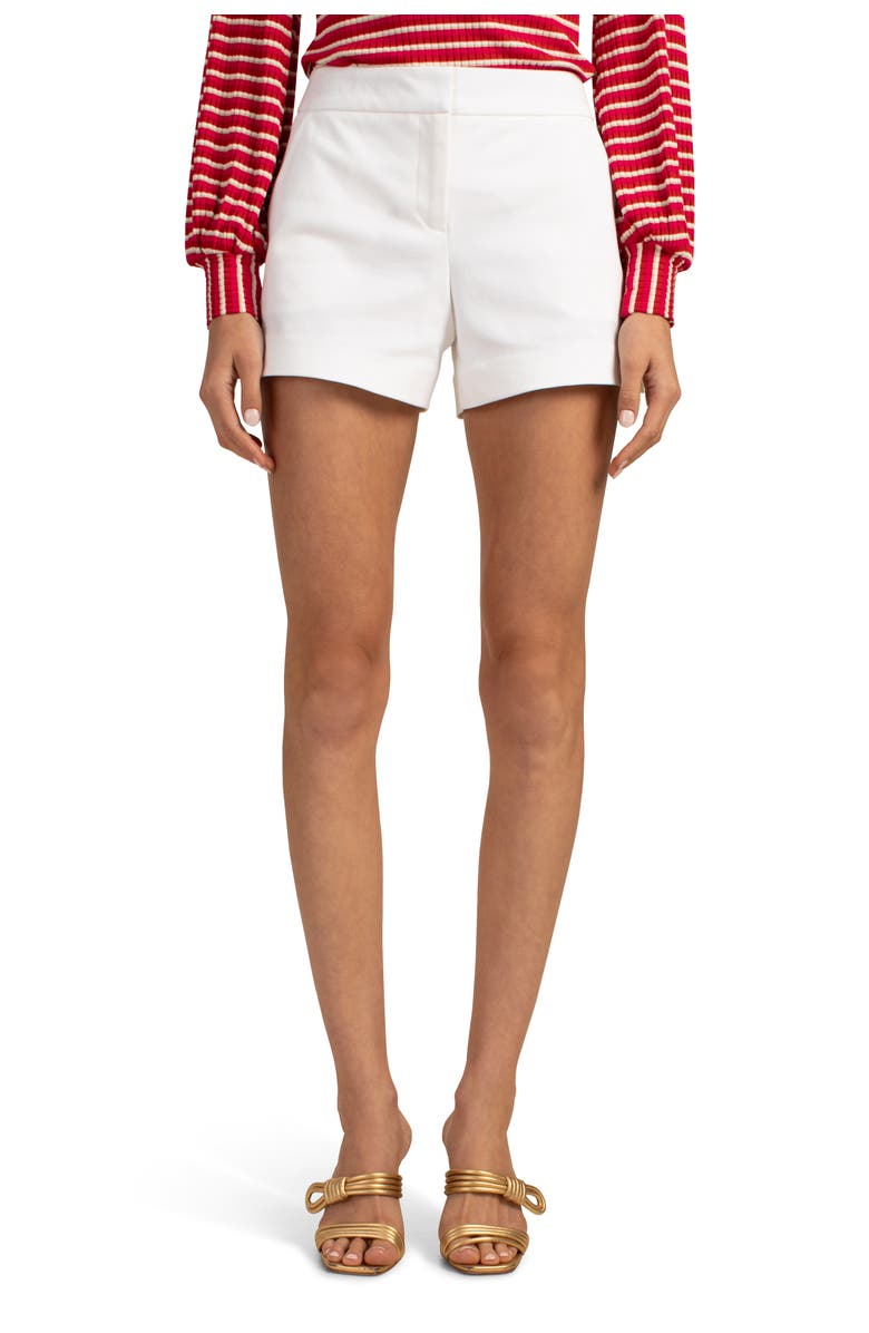 Trina Turk Stretch Cotton Corbin 2 Short, Main, color, White