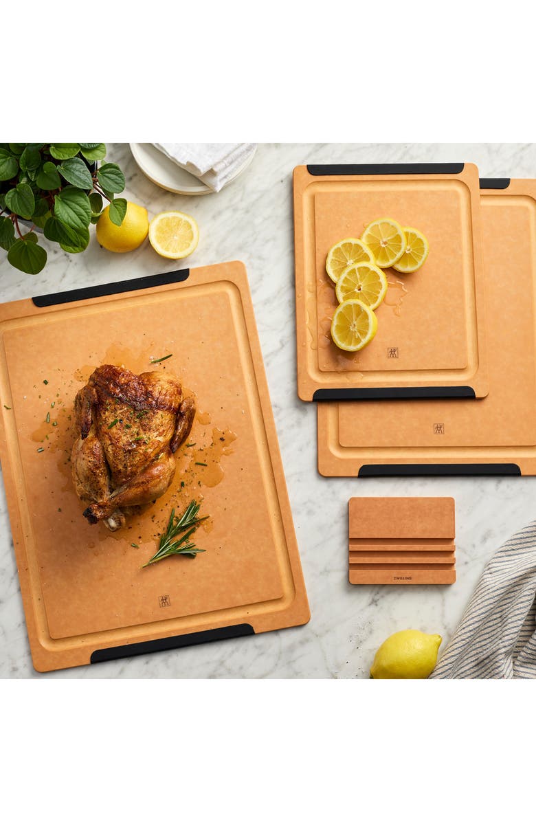 ZWILLING 4-Piece Cutting Board Set, Alternate, color, Brown