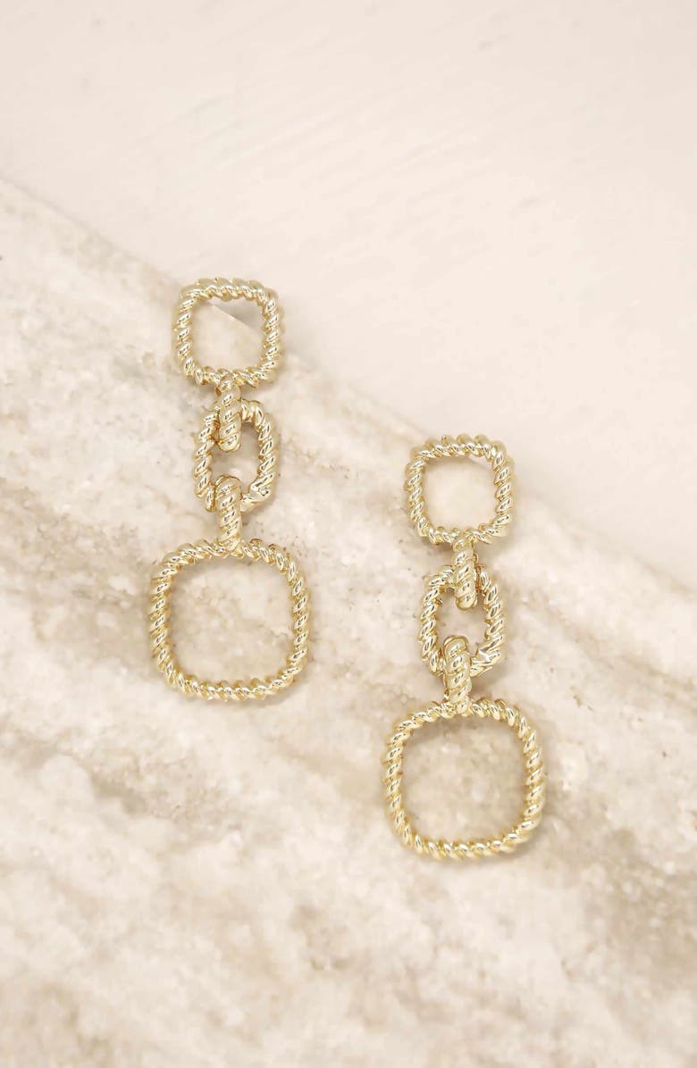Ettika Square Drop Earrings, Alternate, color,