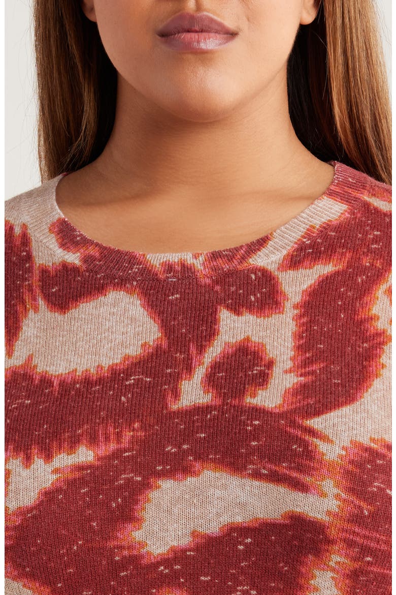Abstract Animal Supersoft Sweater, Alternate, color, SPICE MULTI