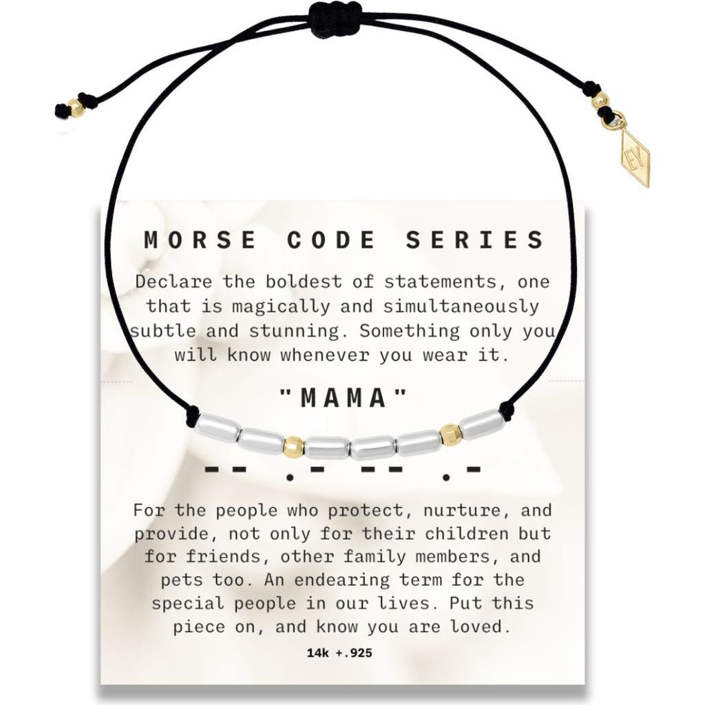 Elliot Young Morse Code Bracelet On Adjustable Cord