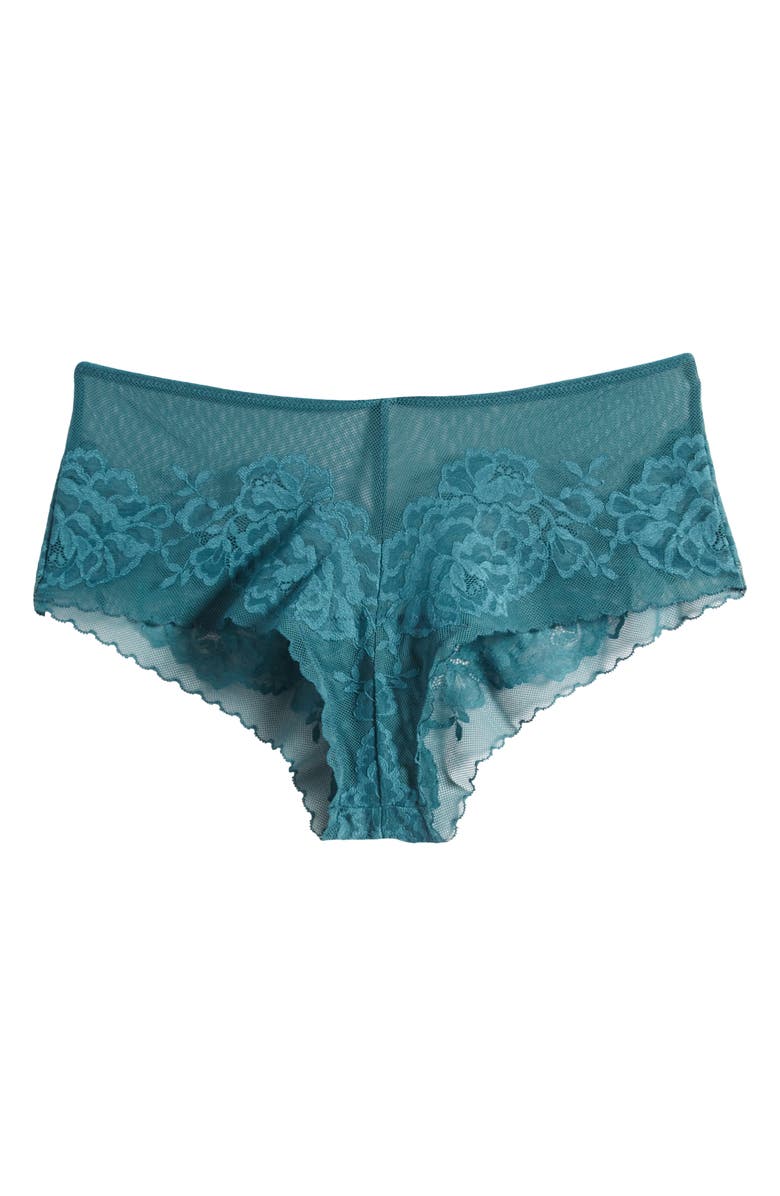 Natori Flora Boyshorts, Alternate, color, Alpine