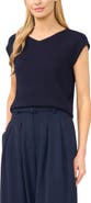 Halogen® V-Neck Cap Sleeve Sweater Vest