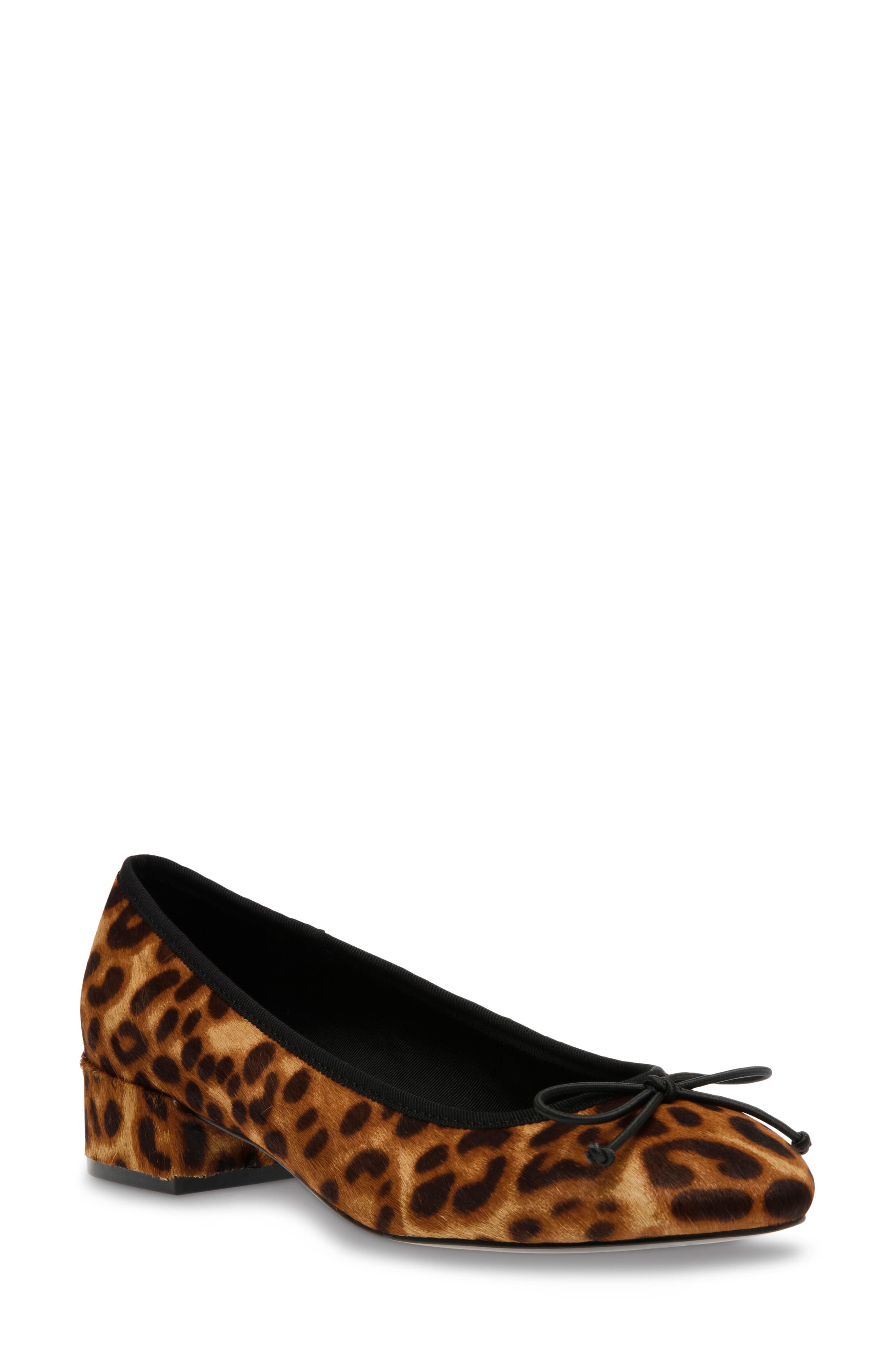 Steve Madden Cherish Leopard Genuine Calf Hair Pump, Main, color, 
