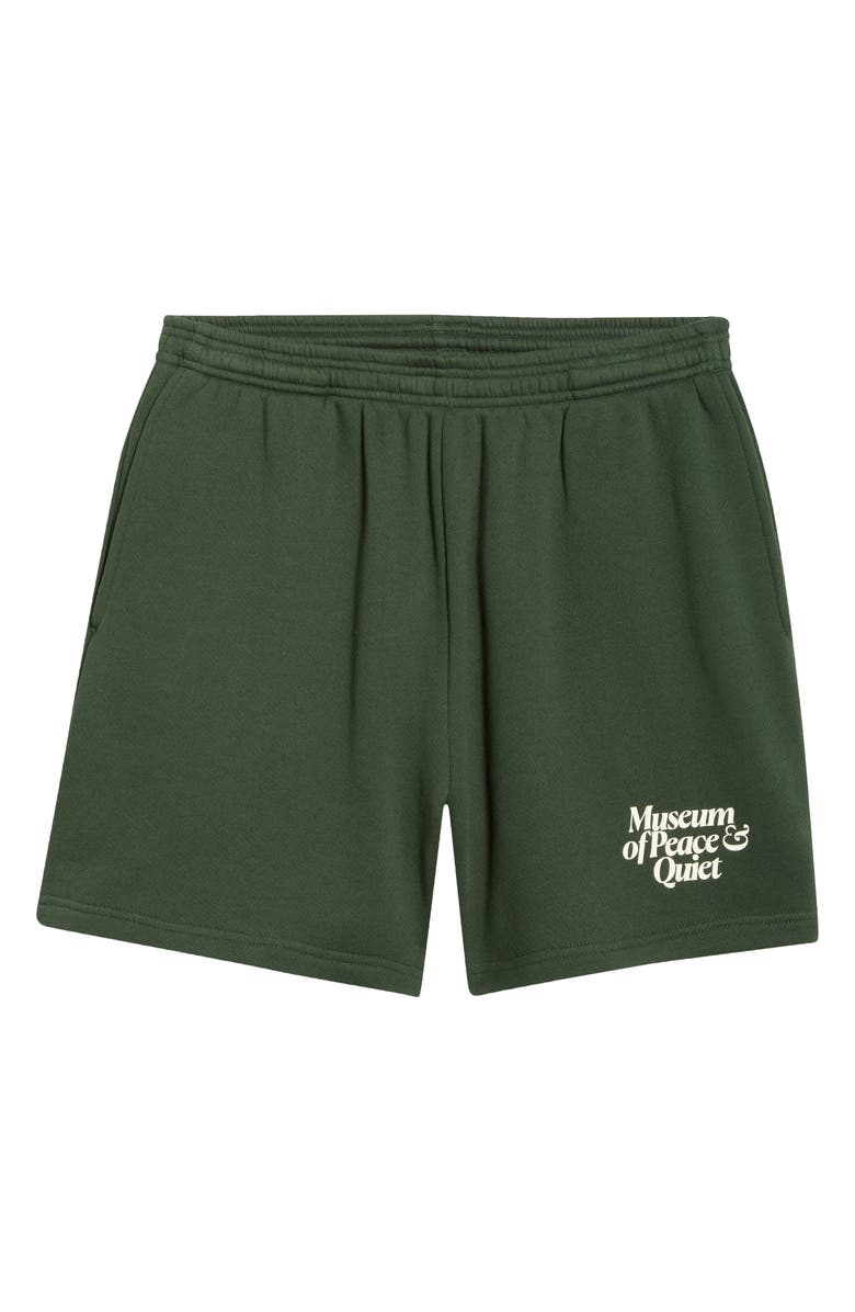 Museum of Peace & Quiet Mid Century Sweatshorts, Main, color, Forest