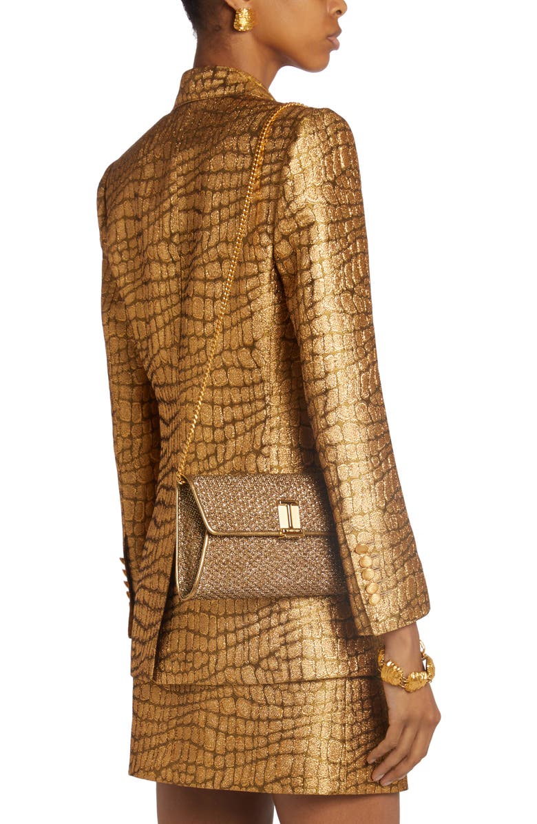 TOM FORD Nobile Textured Fabric Clutch, Alternate, color,