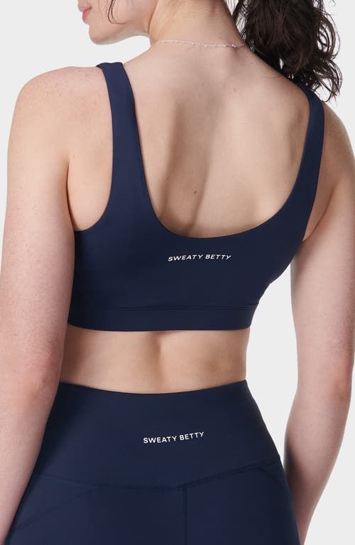 Sweaty Betty All Day Active Sports Bra In Navy Blue