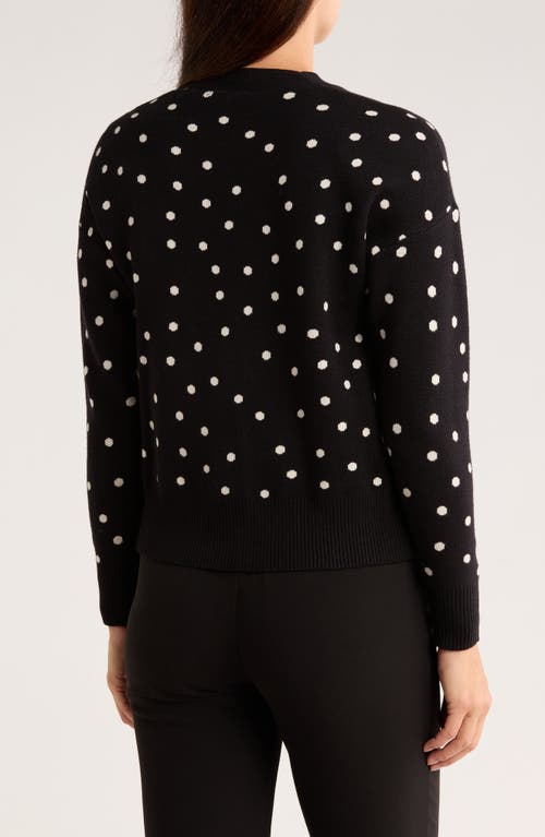 Tahari V-neck Crop Cardigan In Black