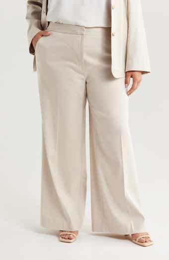 Nordstrom Linen Blend Wide Leg Pants