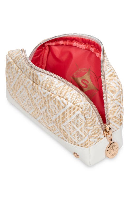 Stephanie Johnson Mini Paros Coconut Mini Mae Cosmetics Pouch In White