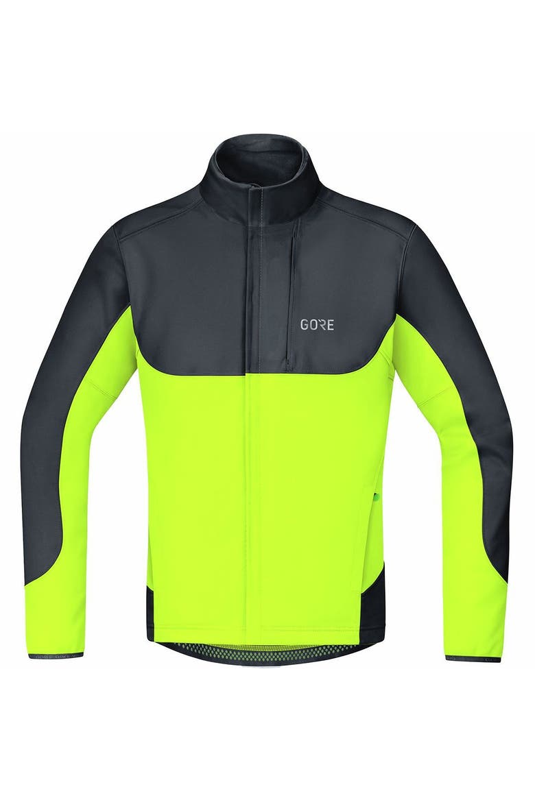 C5 Gore Windstopper Thermo Trail Jacket - Men's, Main, color, Black/Neon Yellow