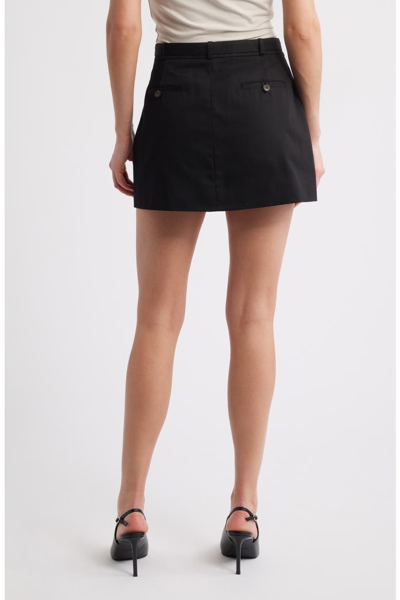 The Utility Cotton Cargo Miniskirt, Alternate, color, BLACK