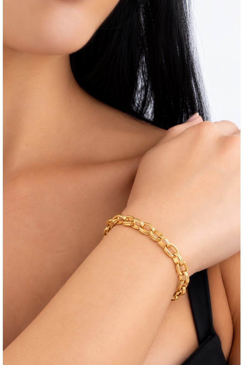 Bold Curb Chain Bracelet, Alternate, color, GOLD