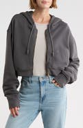 Elwood Crop Organic Cotton Zip Hoodie