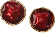 RETRO CHIC Enamel Ripple Earrings