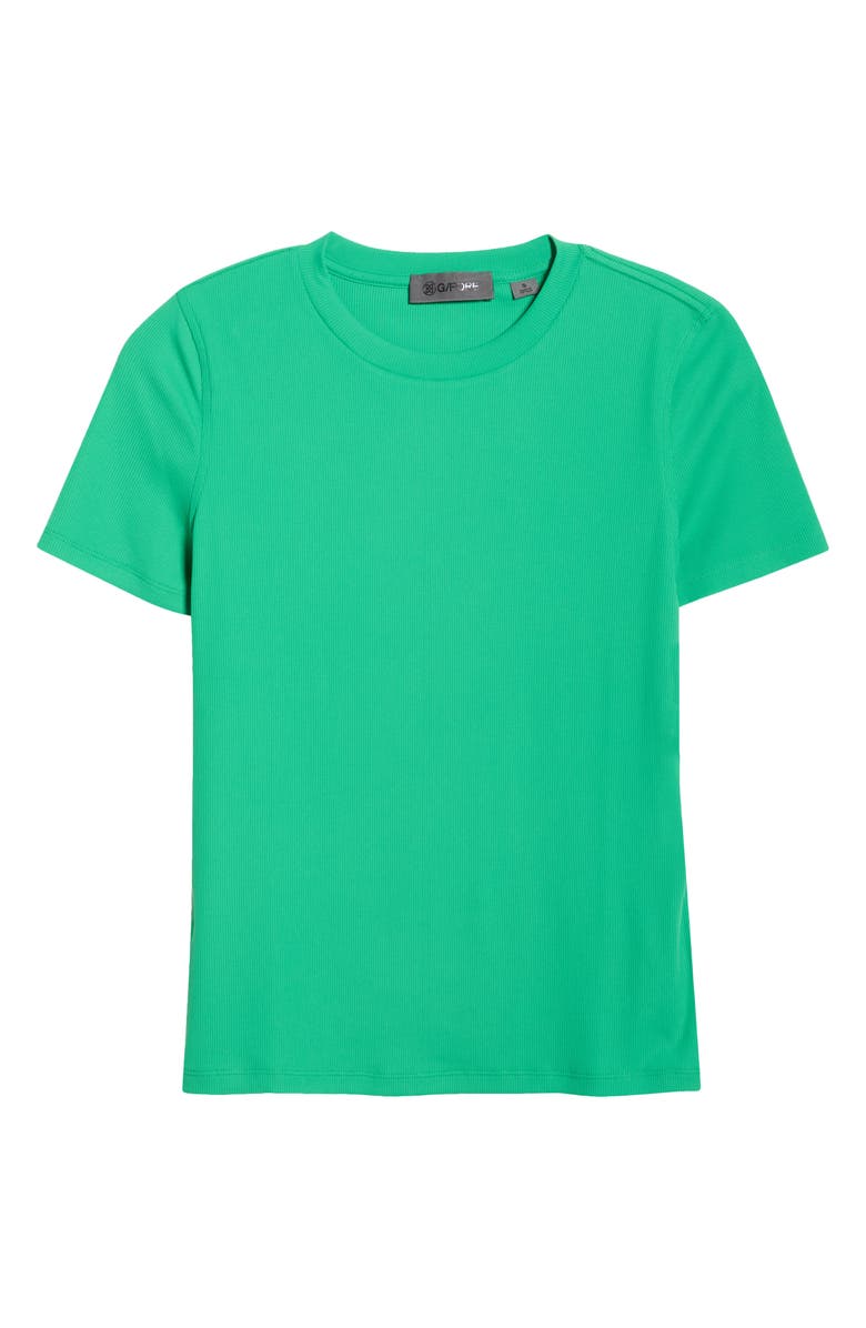 G/FORE Tech Golf UPF 50+ Rib T-Shirt, Main, color, Clover