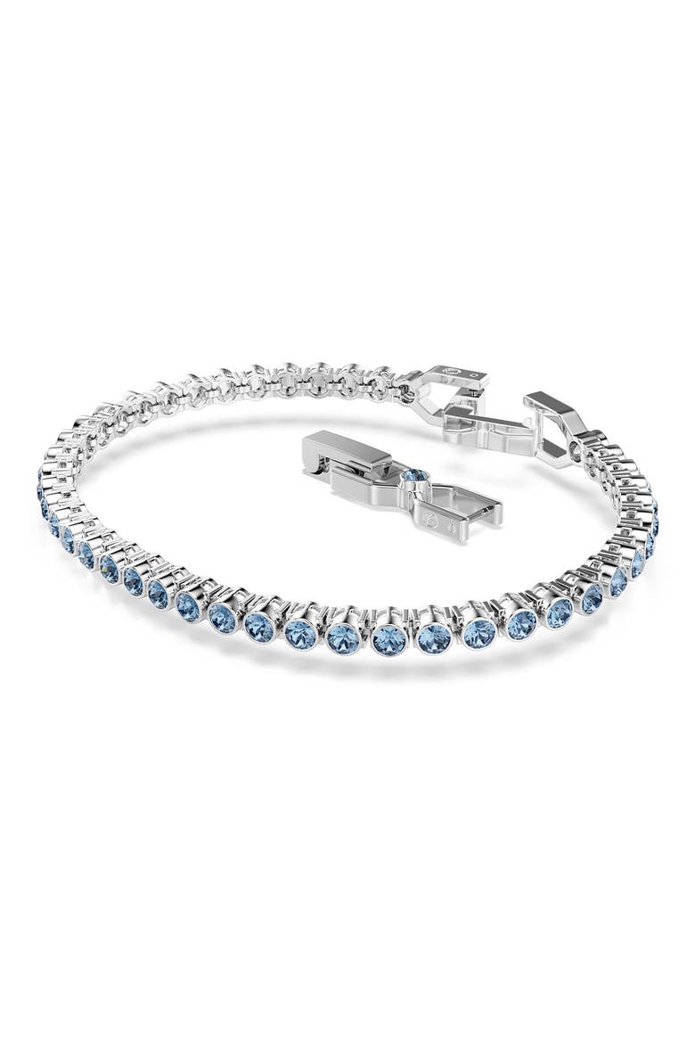 Imber Bezel Set Crystal Tennis Bracelet, Alternate, color, BLUE