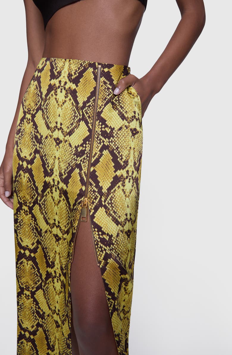 Rebecca Minkoff Isa Front Slit Midi Skirt, Alternate, color, 