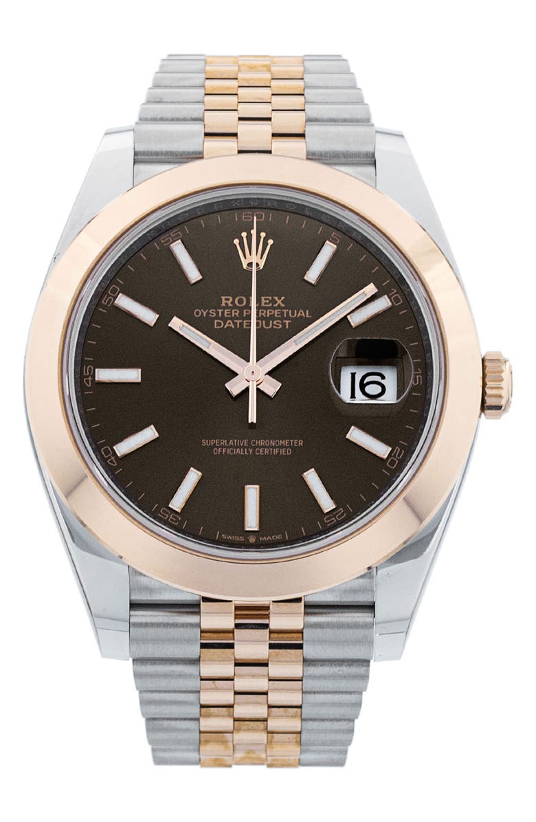 Watchfinder & Co. Rolex Preowned Datejust Bracelet Watch, 41mm, Main, color, 