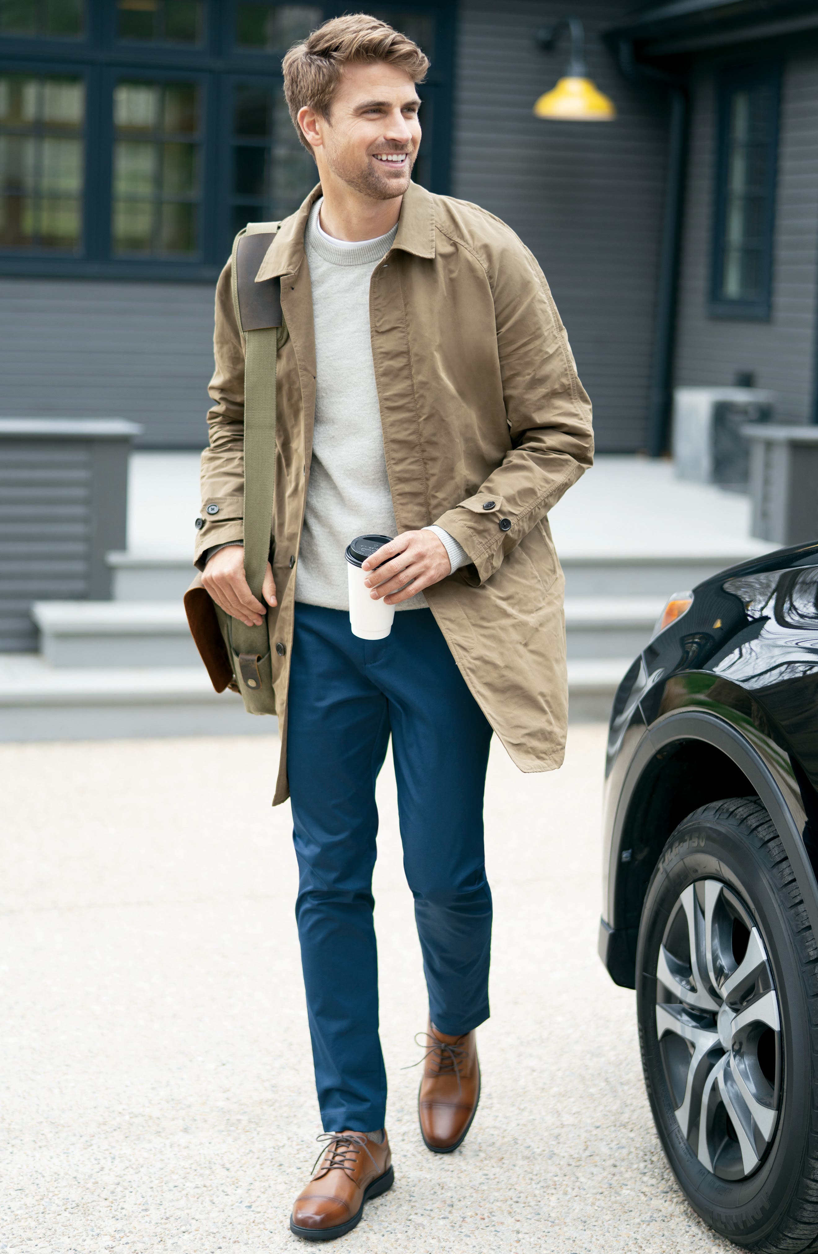 Kore Pro Cap Toe Derby - Wide Width Available, Alternate, color, COGNAC