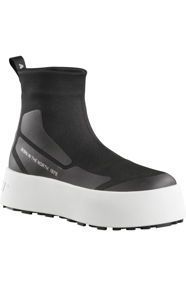 Baffin Elba Platform Winter Bootie, Main, color, Black/ White