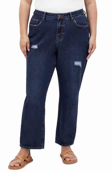 Adelyn High Waist Relaxed Crop Jeans