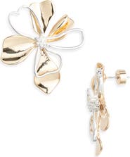 Nordstrom Crystal Center Open Petal Earrings