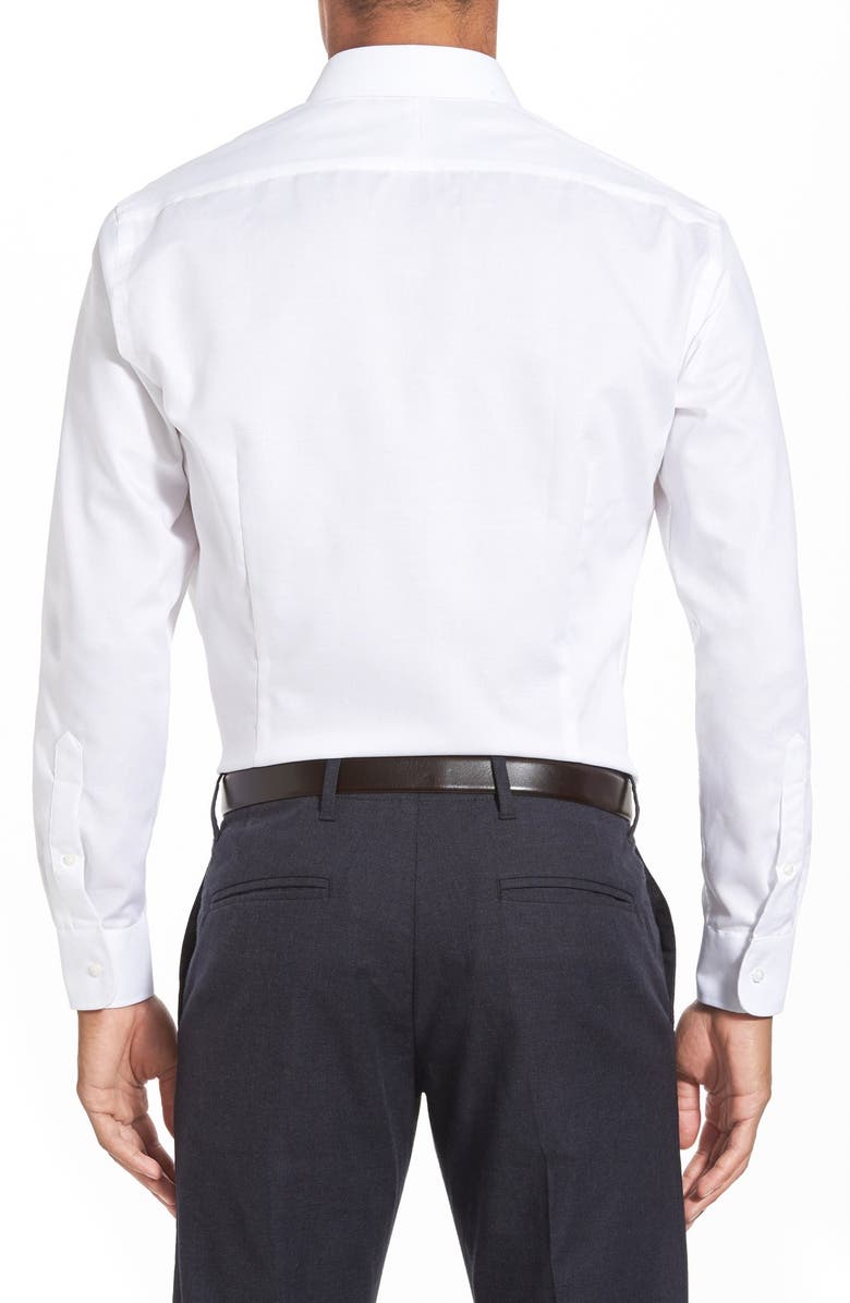 NORDSTROM MEN'S SHOP Nordstrom Extra Trim Fit Non-Iron Solid Dress Shirt, Alternate, color, 
