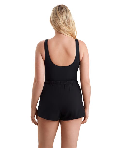 Shapesolver Sport Scoopneck Runaround Chlorine Resistant One-piece Swimsuit