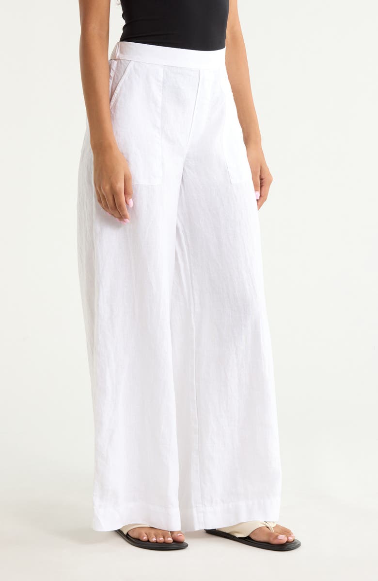 Frank & Eileen Madeline Wide Leg Pants, Alternate, color, White